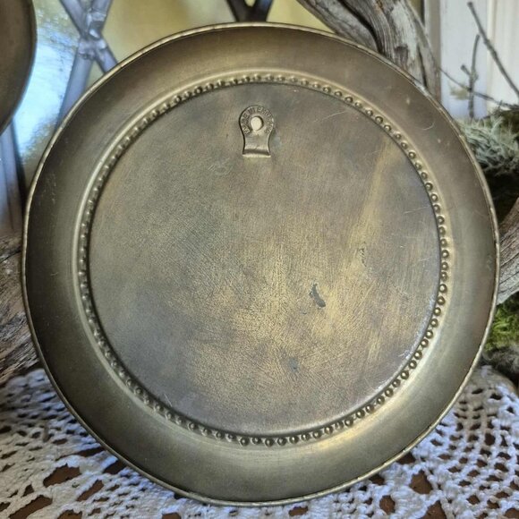 4 Brass Wall Plates Metal Filigree Hologram - Picture 8 of 12